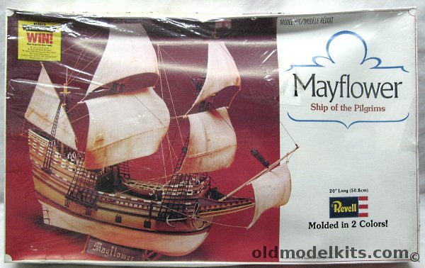 Revell The Mayflower - Pilgrims Ship from 1620 - 20 Inches Long, 5602 plastic model kit
